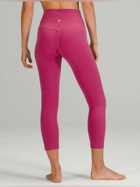 LULULEMON Pink Lychee Align High Rise Crop Leggings 23”